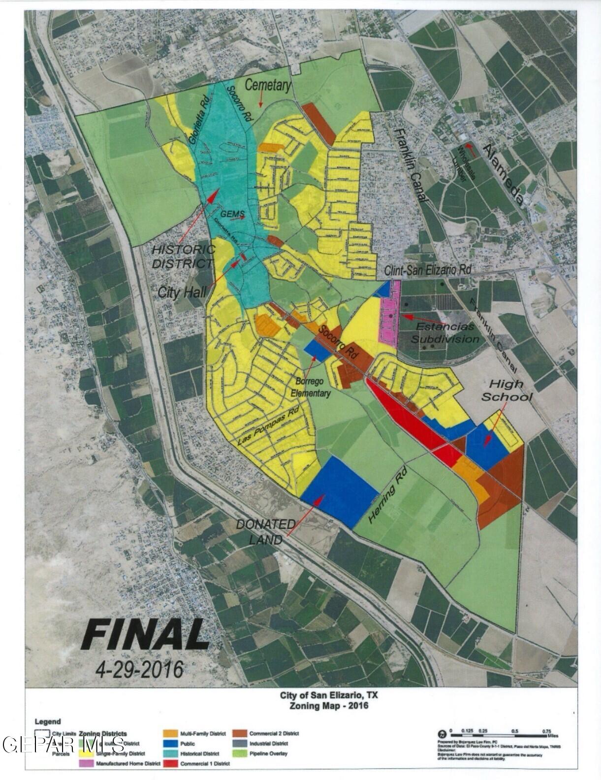 12940 Cuadrilla Road San Elizario, TX 79849 - Photo 17 of 22 a bird view of a backyard