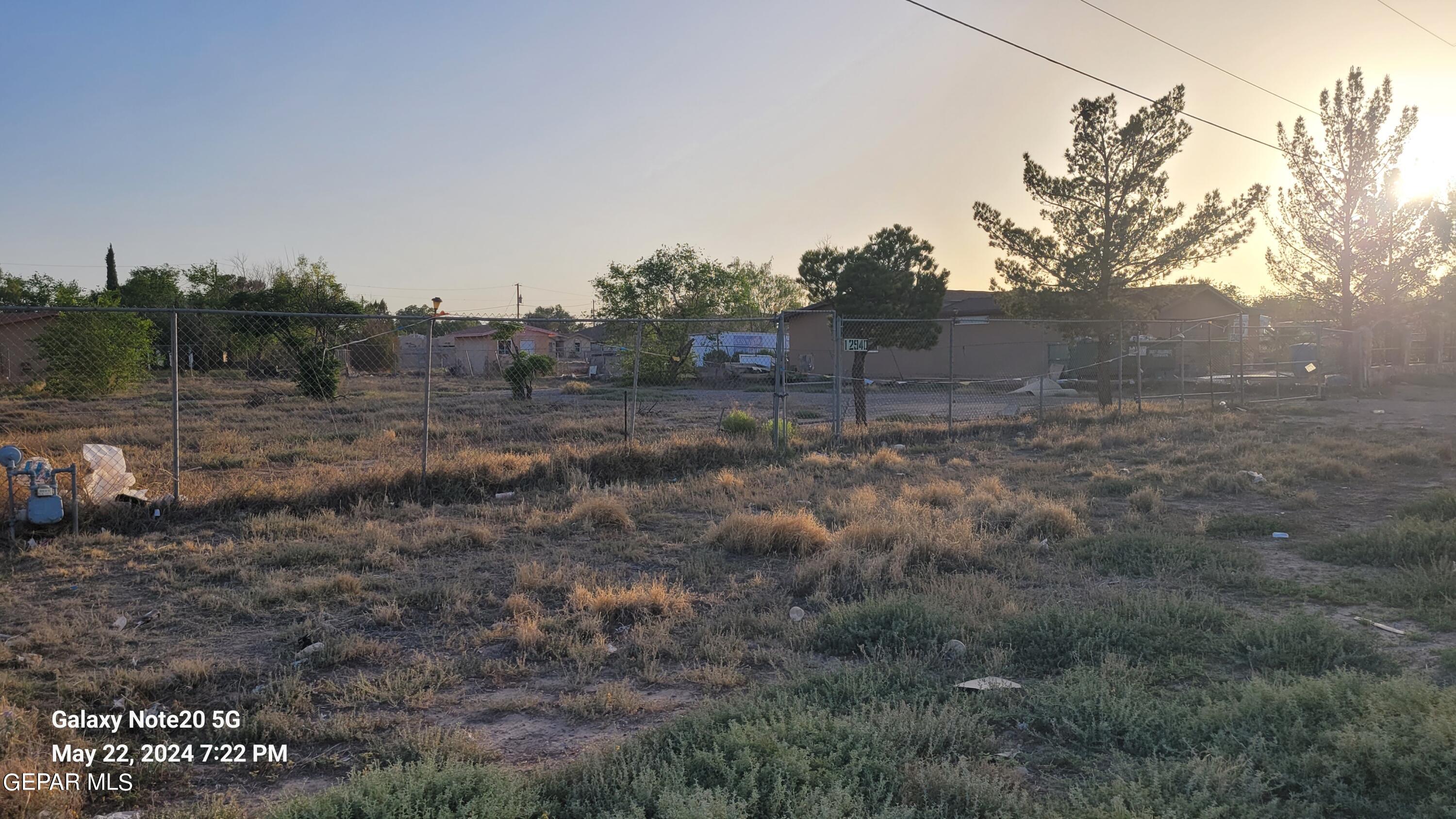 12940 Cuadrilla Road San Elizario, TX 79849 - Photo 9 of 22 a view of a dry yard with trees