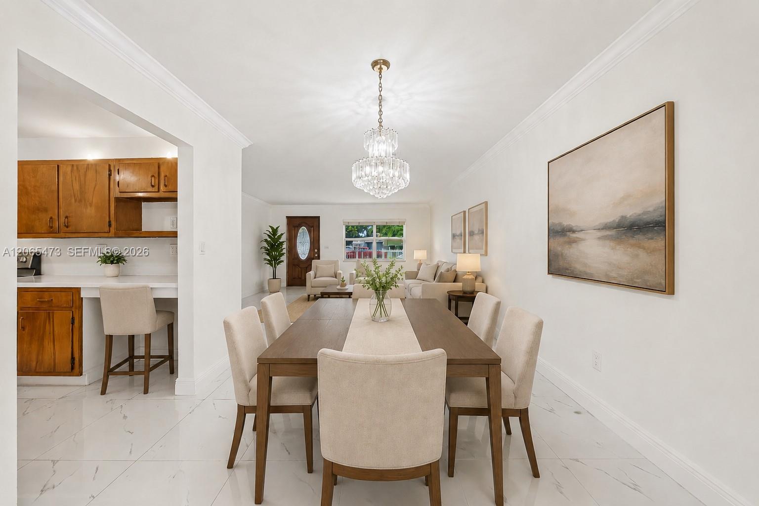 7135 Southwest 19th Street Miami, FL 33155 - Photo 3 of 29 Virtually Staged Dining Room
