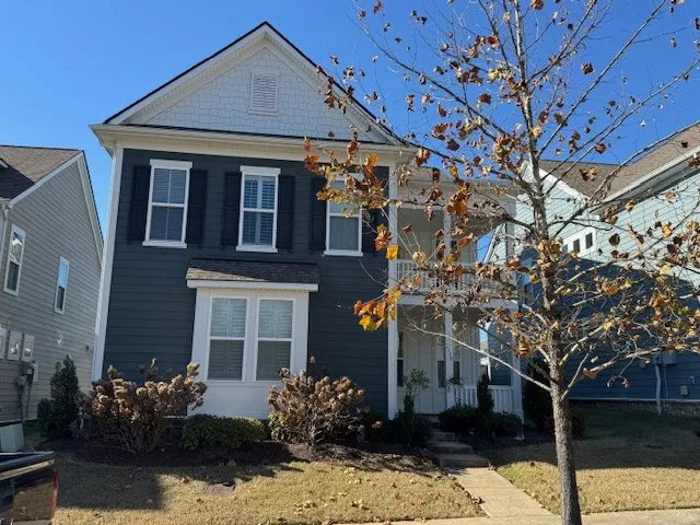 a front view of a house