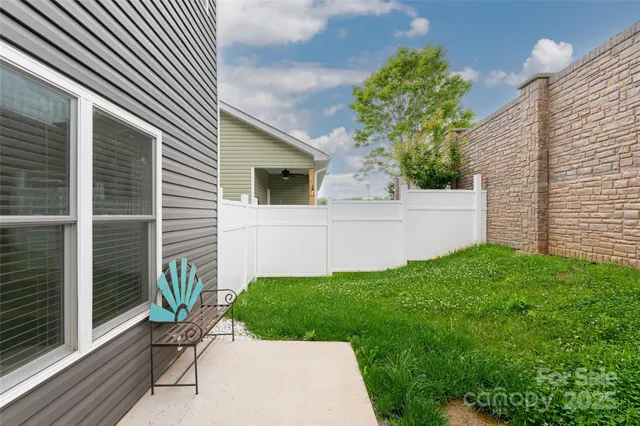 a house view with a garden space