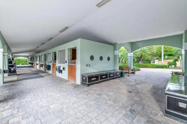 a view of a lake with a big yard