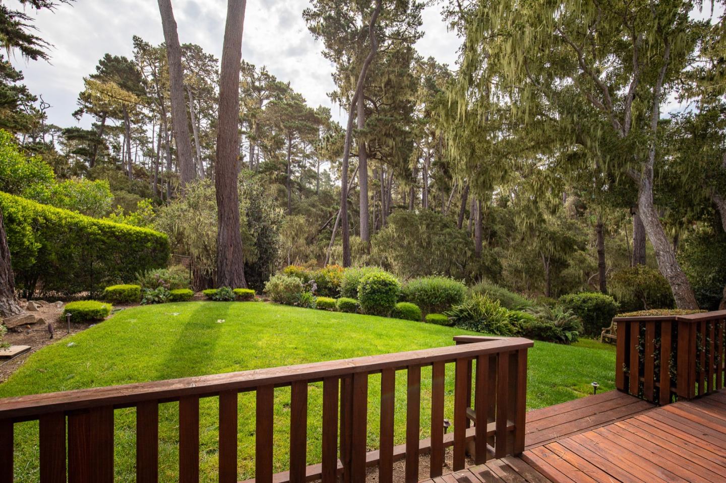 3115 Middle Ranch Road Pebble Beach, CA 93953 - Photo 12 of 19 a view of a deck with a backyard