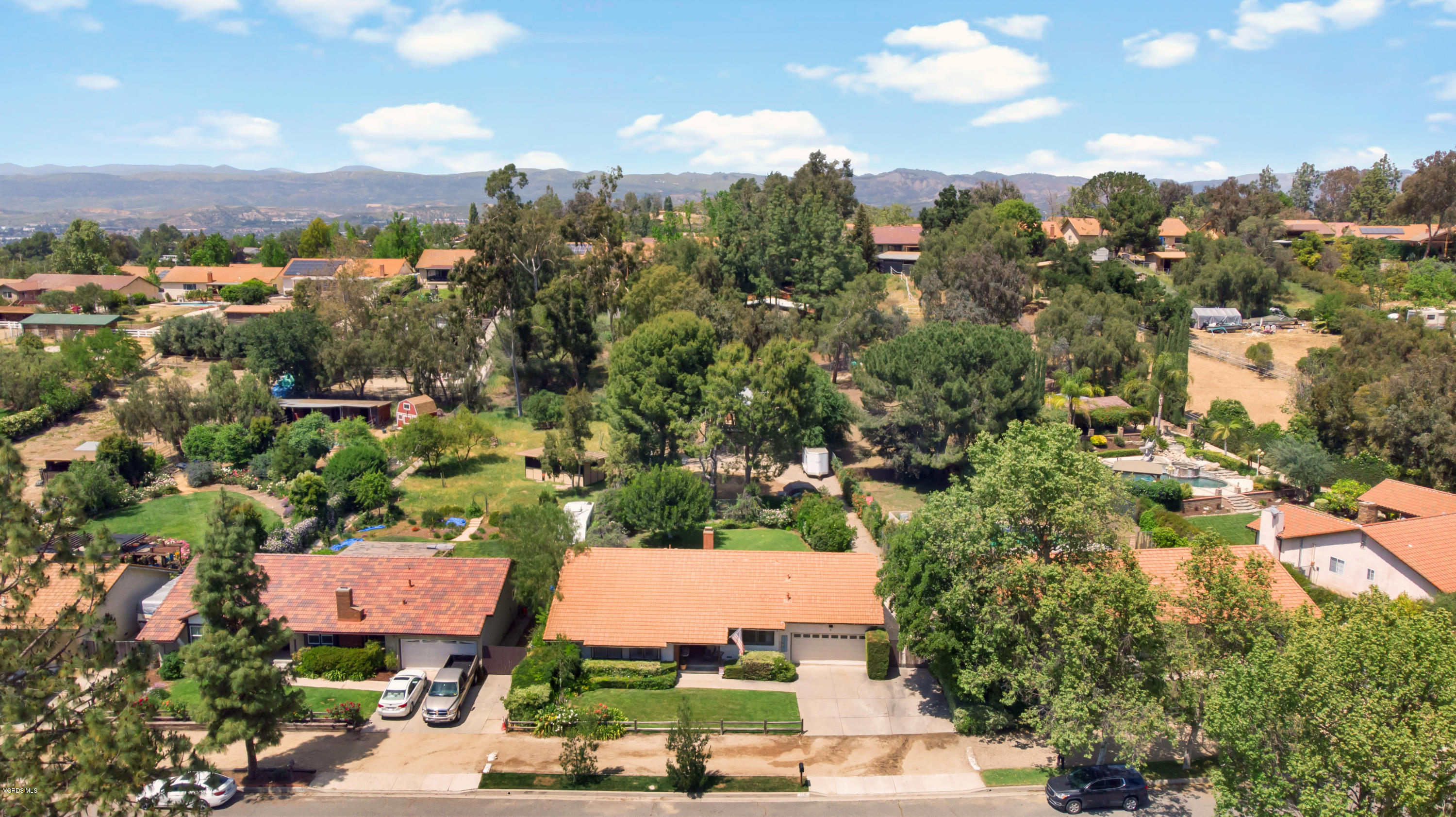 1291 Rambling Road Simi Valley, CA 93065 - Photo 55 of 75 an aerial view of residential houses with city view
