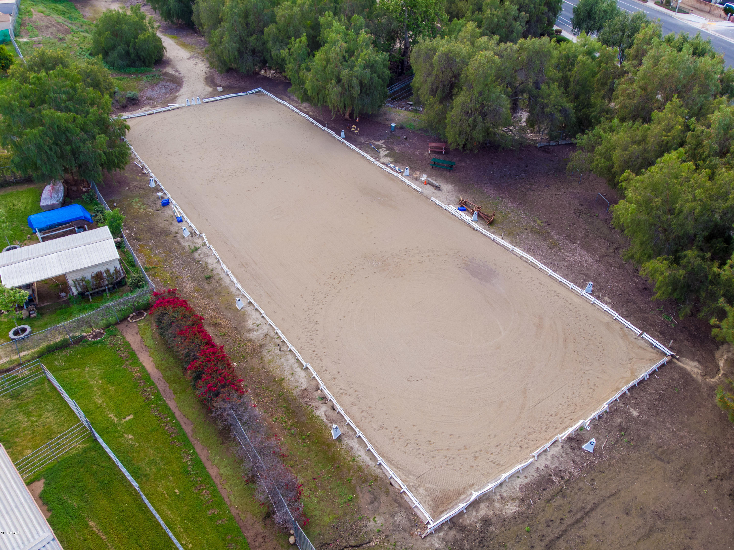 1291 Rambling Road Simi Valley, CA 93065 - Photo 68 of 75 an aerial view of a tennis ground
