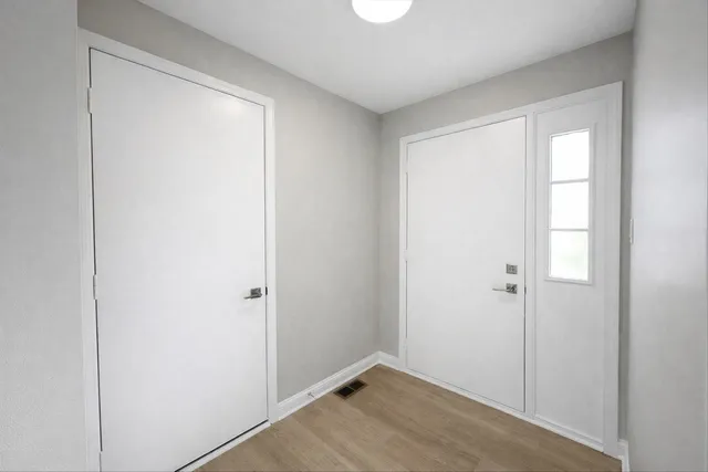 a close view of a utility room