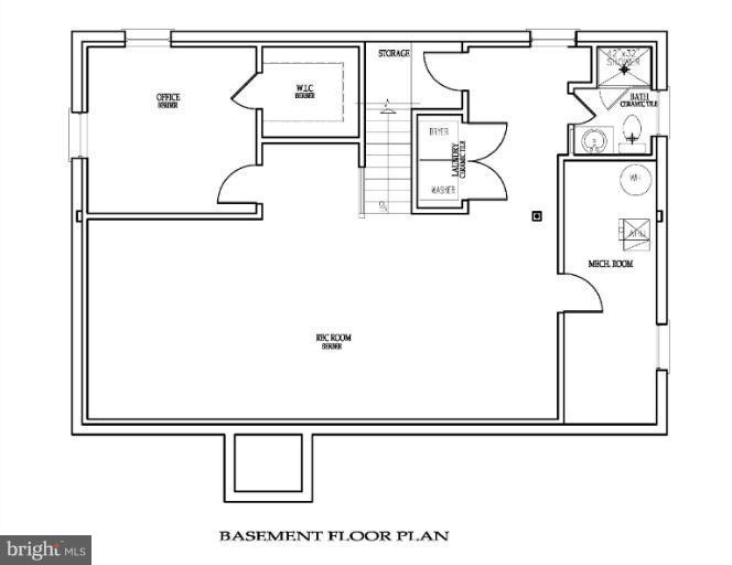 4703 Macon Road Rockville, MD 20852 - Photo 26 of 27 Actual Basement Floor Plan