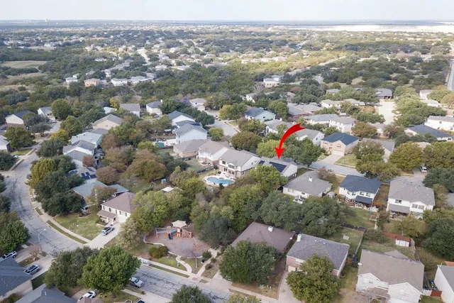 an aerial view of a city