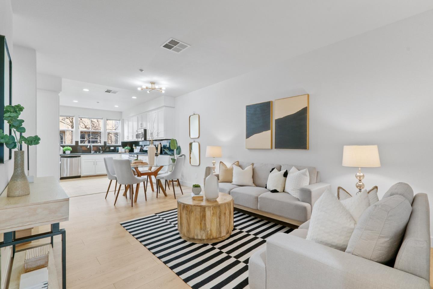 1520 Avina Circle, Unit 2 Santa Clara, CA 95054 - Photo 5 of 39 a living room with furniture and a view of kitchen