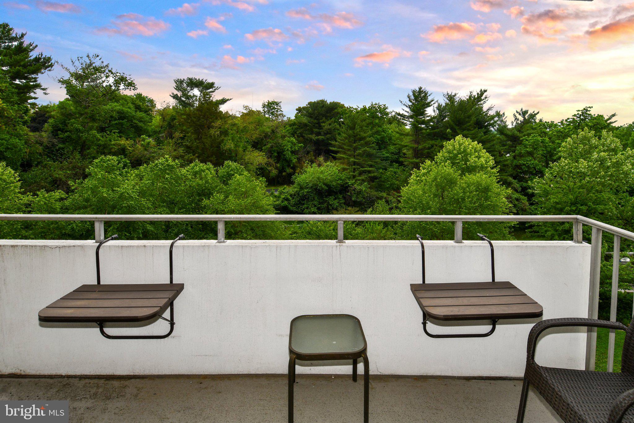 5101 River Road, Unit 712 Bethesda, MD 20816 - Photo 23 of 38 Serene balcony with lush green views.