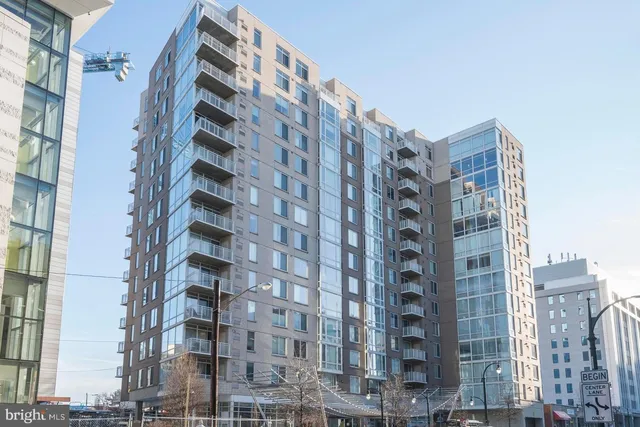 a front view of a building