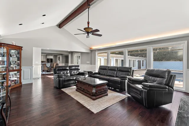 a view of livingroom with furniture and window