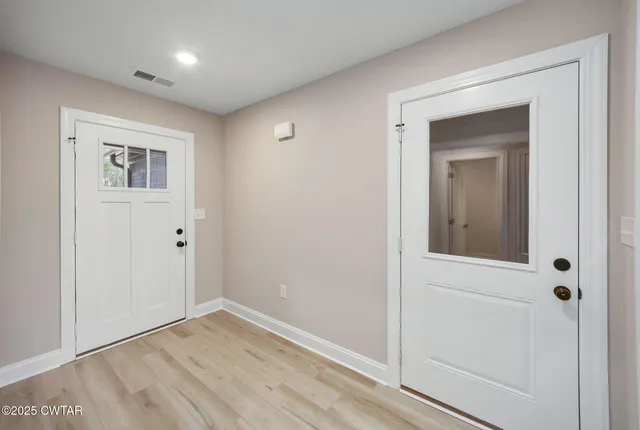 a view of an empty room