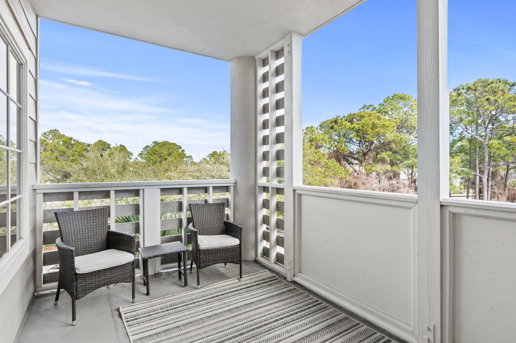 43 Cassine Way, Unit 307 Santa Rosa Beach, FL 32459 - Photo 21 of 26 Generous northeast facing balcony
