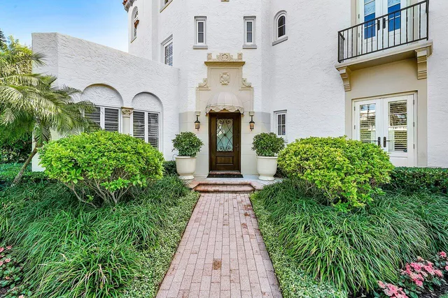 a front view of a house