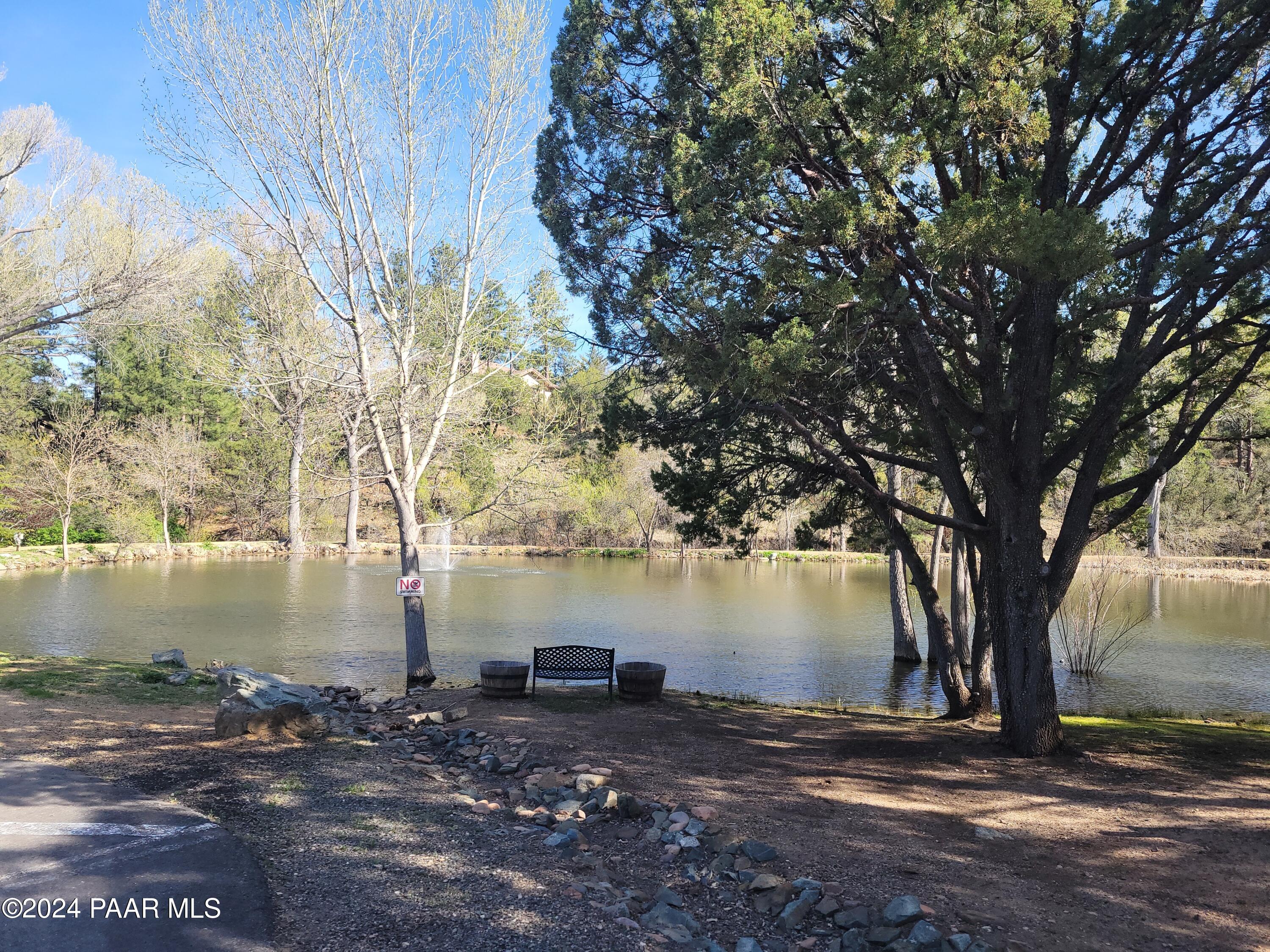 99 Alpine Prescott, AZ 86305 - Photo 23 of 25 a view of a lake with a tree in the background