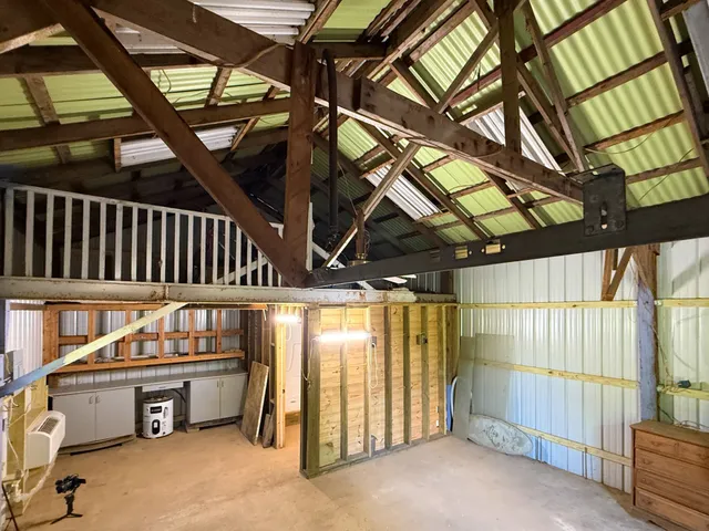 a view of an entryway with a room