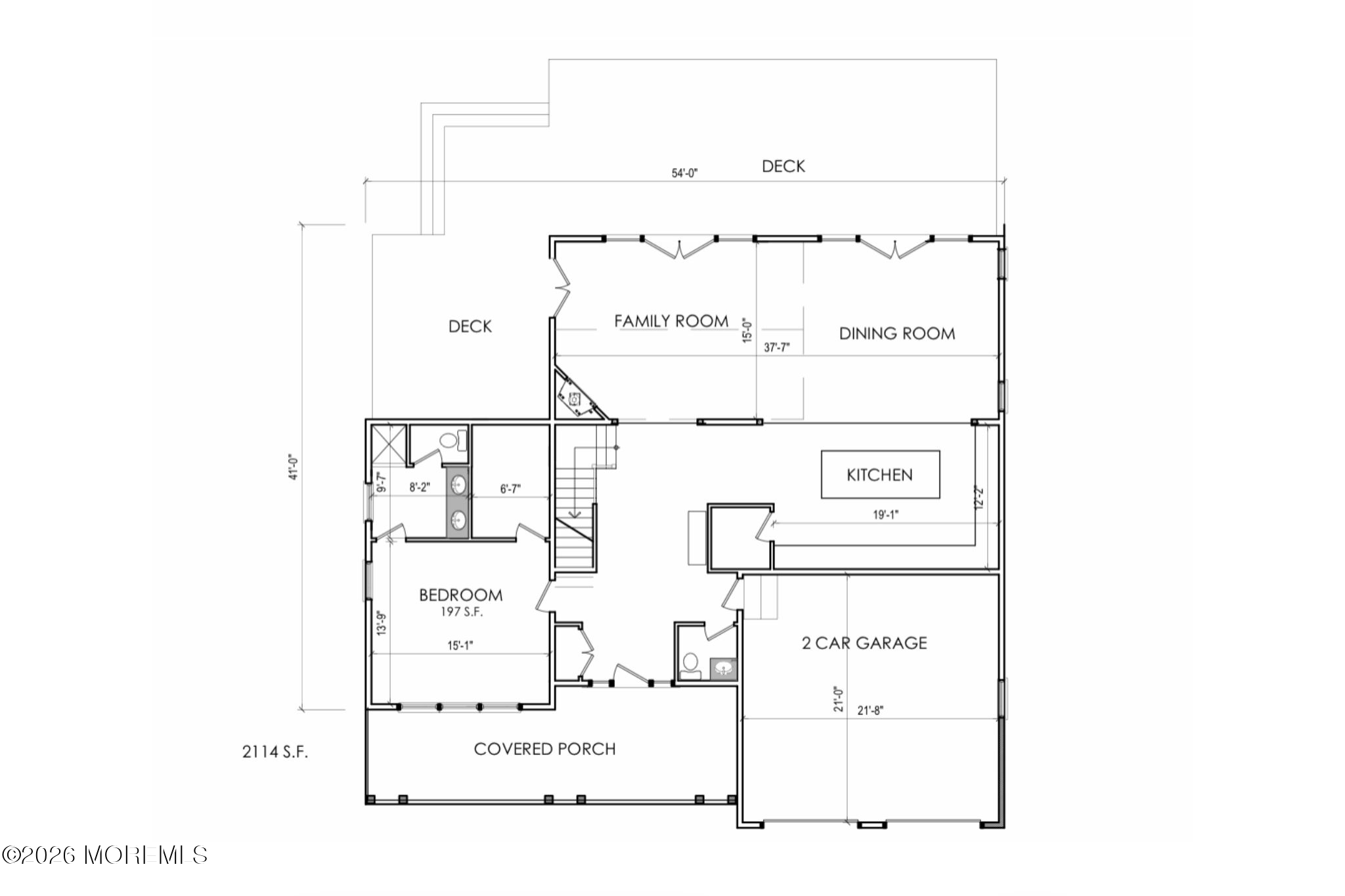 222 Eastham Road Point Pleasant, NJ 08742 - Photo 10 of 12 Two main floors with 3rd floor walkup bonus room