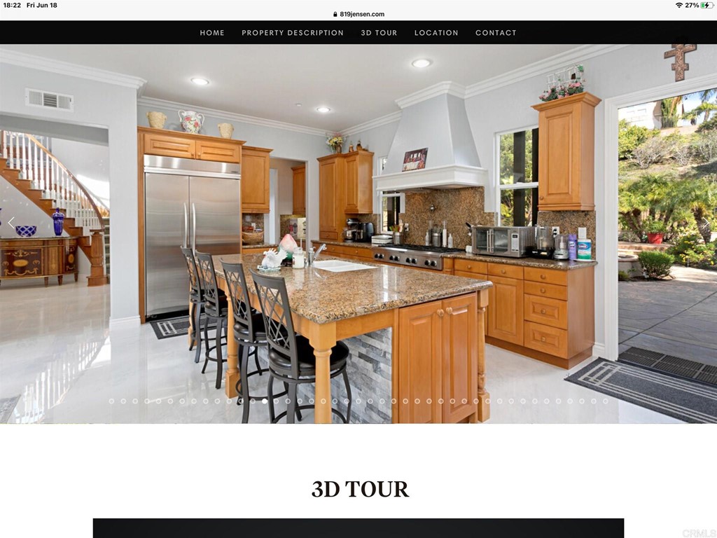 819 Jensen Court Encinitas, CA 92024 - Photo 15 of 50 a kitchen with stainless steel appliances granite countertop a stove top oven a sink a dining table and chairs