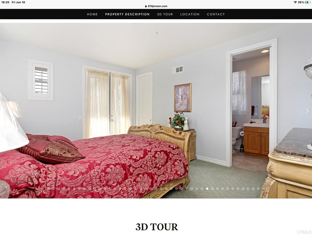 819 Jensen Court Encinitas, CA 92024 - Photo 40 of 50 a bedroom with a bed and a view of bathroom