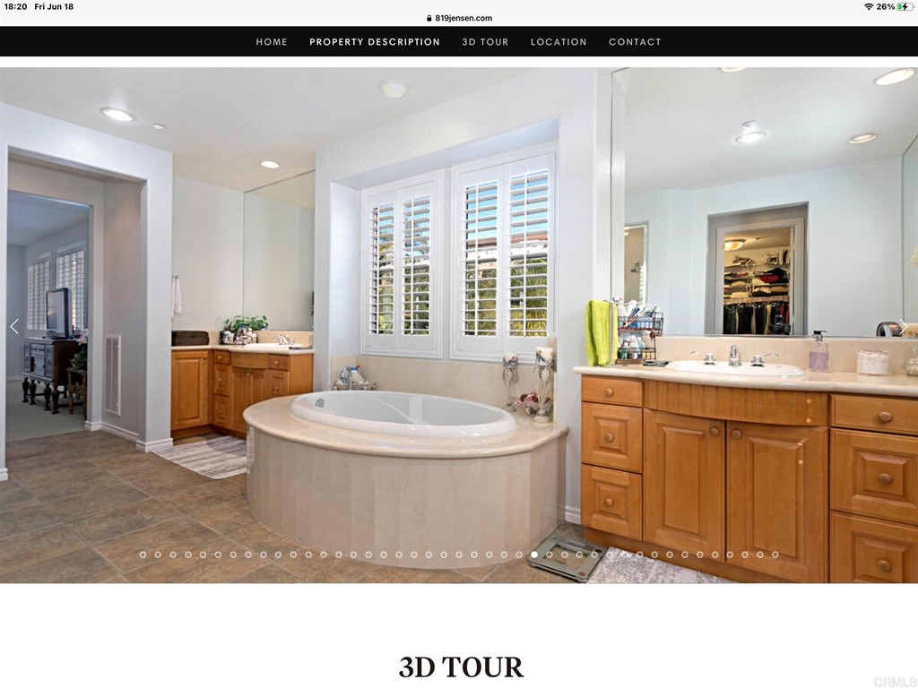 819 Jensen Court Encinitas, CA 92024 - Photo 46 of 50 a bathroom with a sink a bathtub a mirror a vanity and a shower