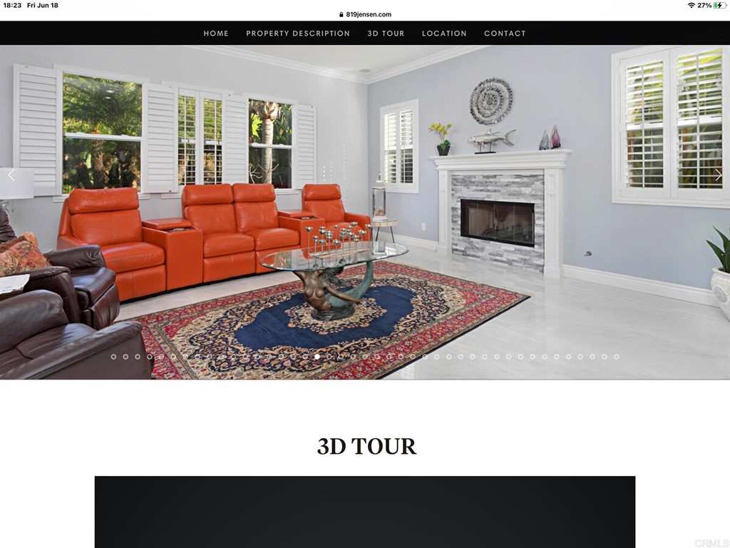 819 Jensen Court Encinitas, CA 92024 - Photo 7 of 50 a living room with furniture a fireplace and a large window