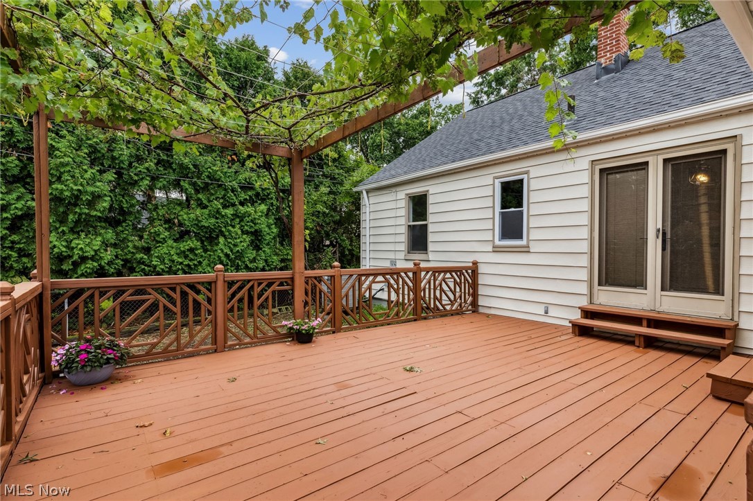 1407 Sunview Road Lyndhurst, OH 44124 - Photo 32 of 33 View of wooden terrace