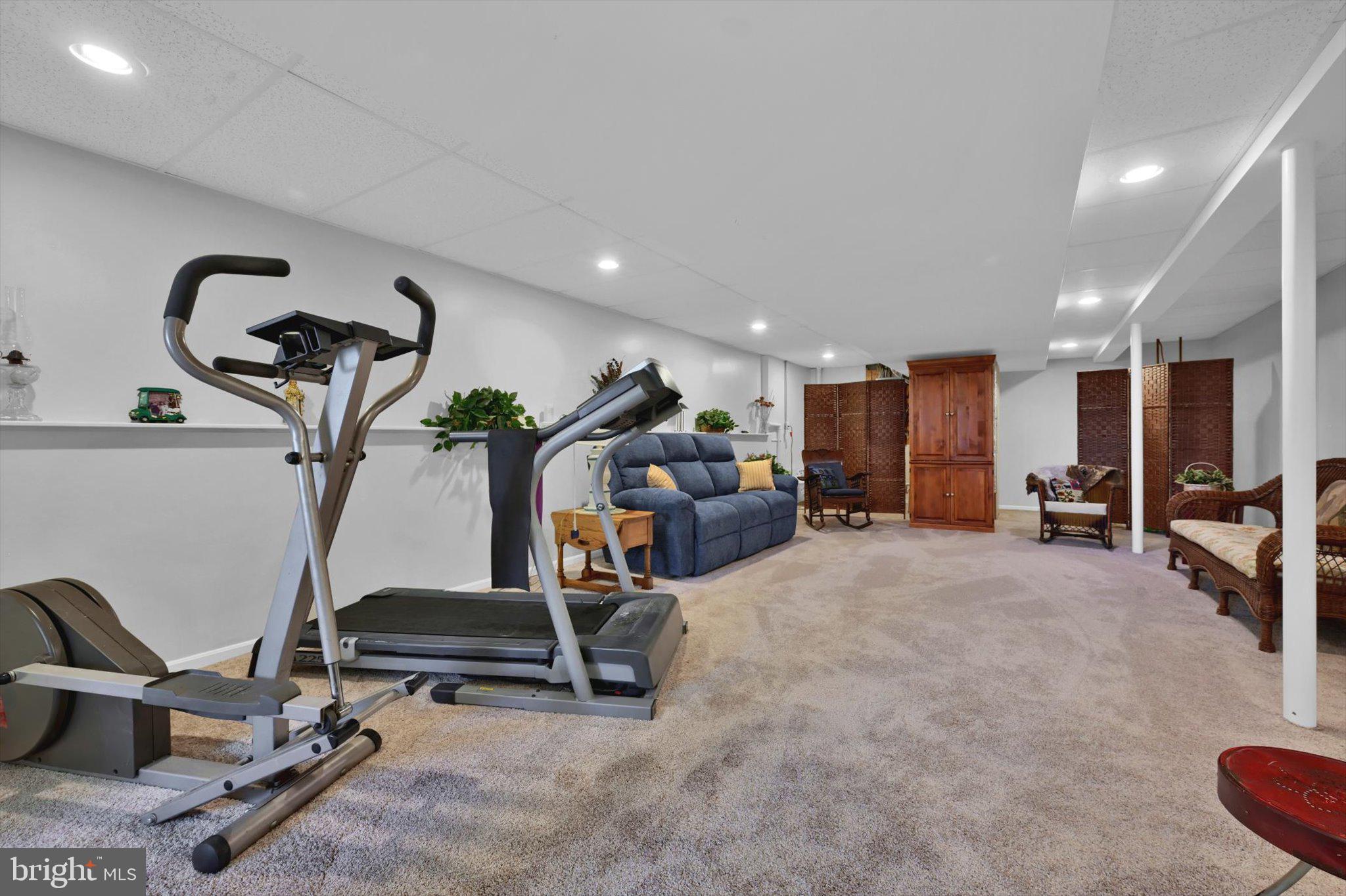 624 Stoney Run Road Pottsville, PA 17901 - Photo 31 of 40 a view of a room with gym equipment