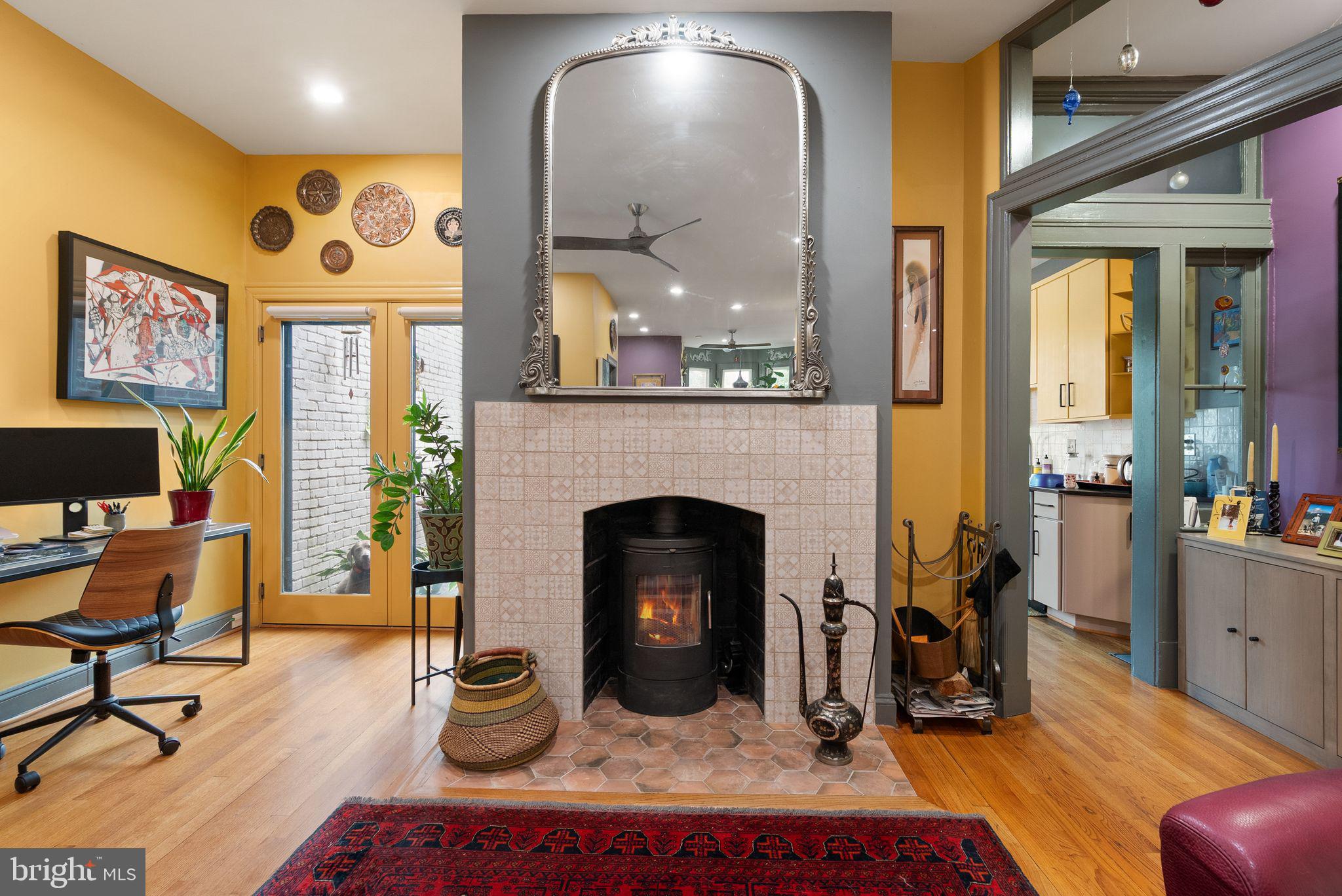 1335 Harvard Street Northwest, Unit 1 Washington, DC 20009 - Photo 6 of 38 Fireplace in Dining Room