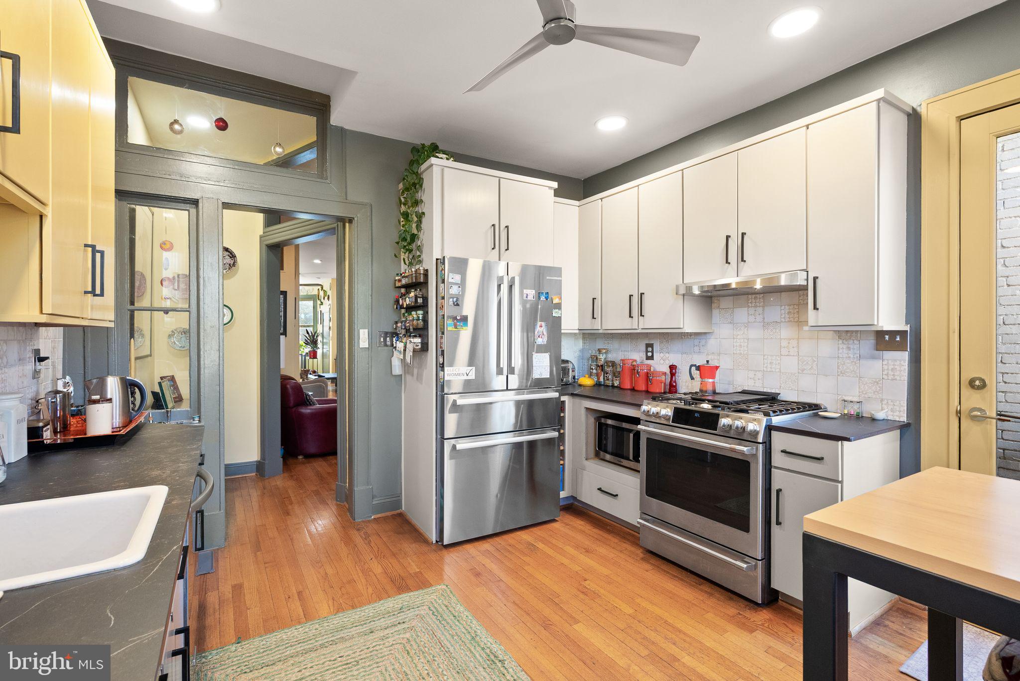 1335 Harvard Street Northwest, Unit 1 Washington, DC 20009 - Photo 9 of 38 Kitchen Eat-in - North Facing Windows