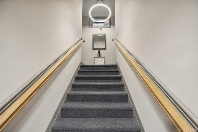 a view of an entrance of the building