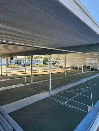 a view of a terrace with outdoor seating