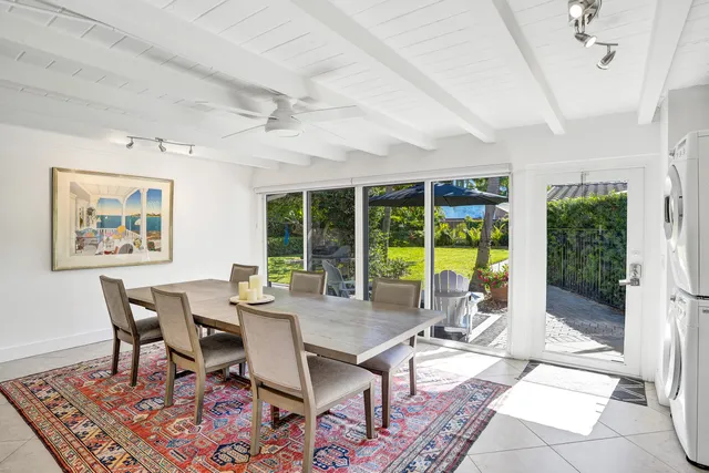 a outdoor space with furniture