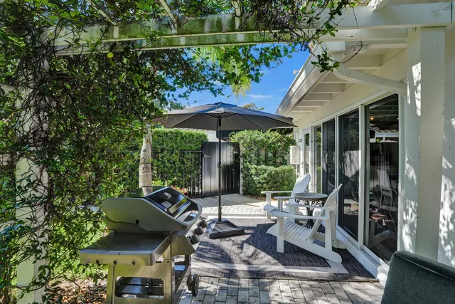 a view of outdoor space yard deck patio and outdoor kitchen