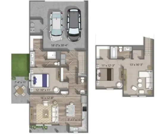 a picture of a bathroom with mirror gate