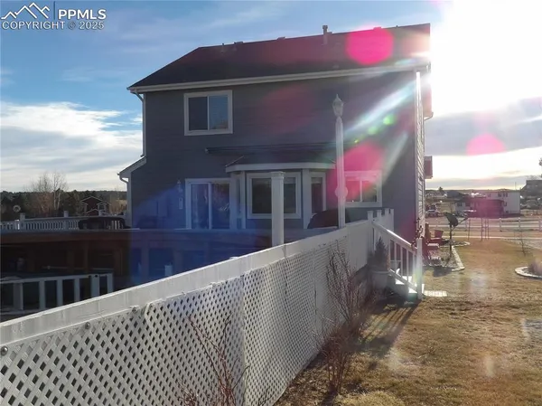 a view of a house with a balcony