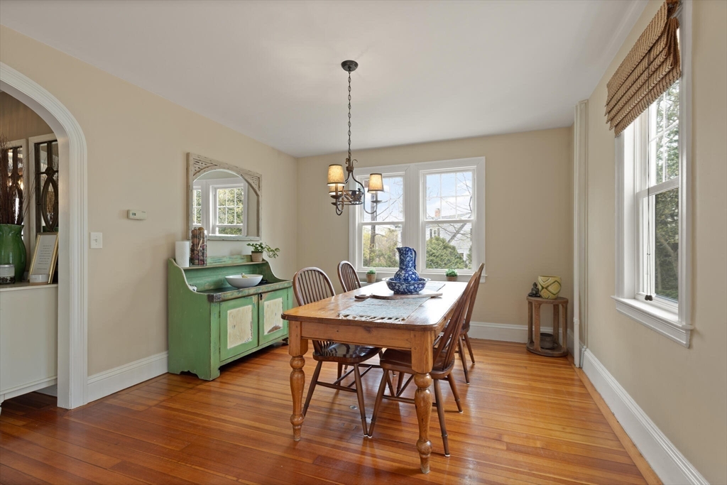 29 Station Street Sharon, MA 02067 - Photo 16 of 42 a view of a dining room with furniture window and wooden floor