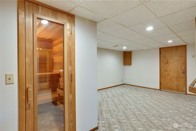 a view of hallway with a hallway