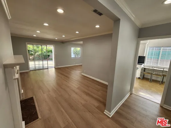 wooden floor and windows in a room