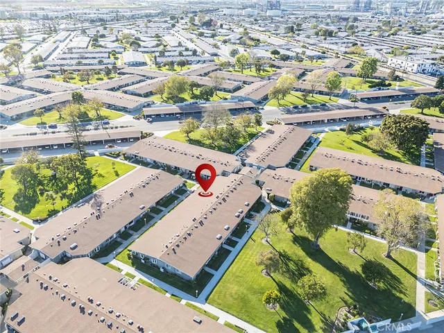 an aerial view of a city