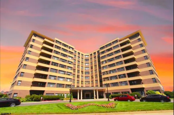 a front view of a building