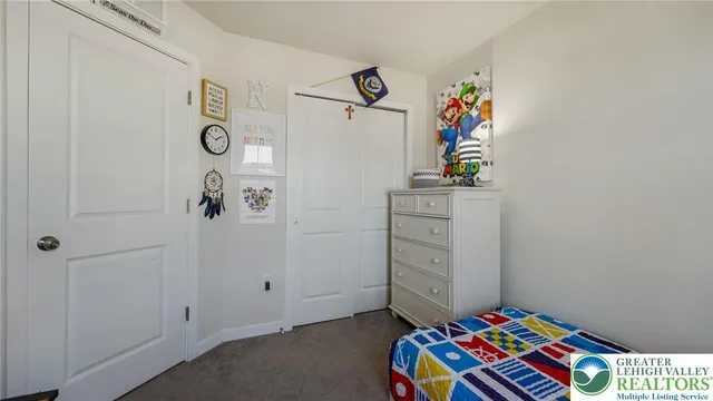 a view of a hallway with closet