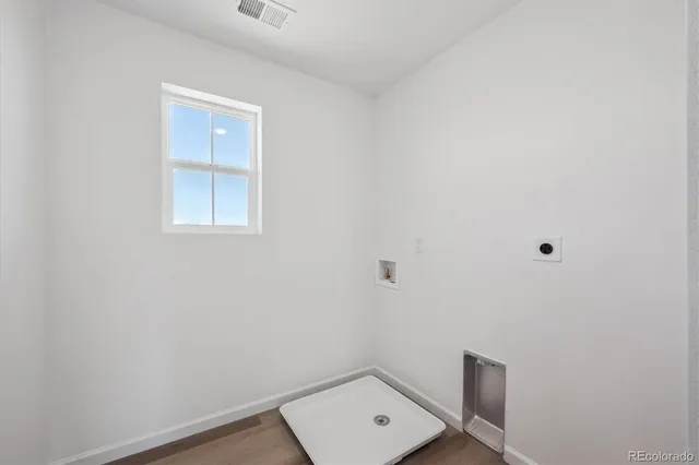 a view of a small space with closet area