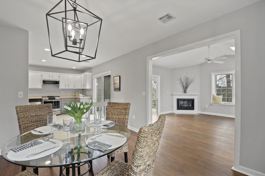 307 Ridgefield Circle, Unit D Clinton, MA 01510 - Photo 10 of 42 a view of a dining room with furniture