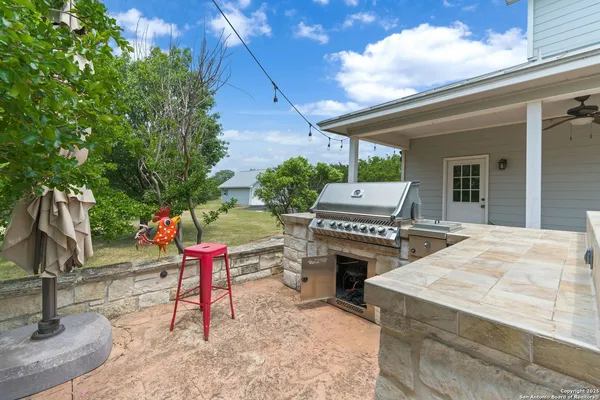 a house view with a sitting space