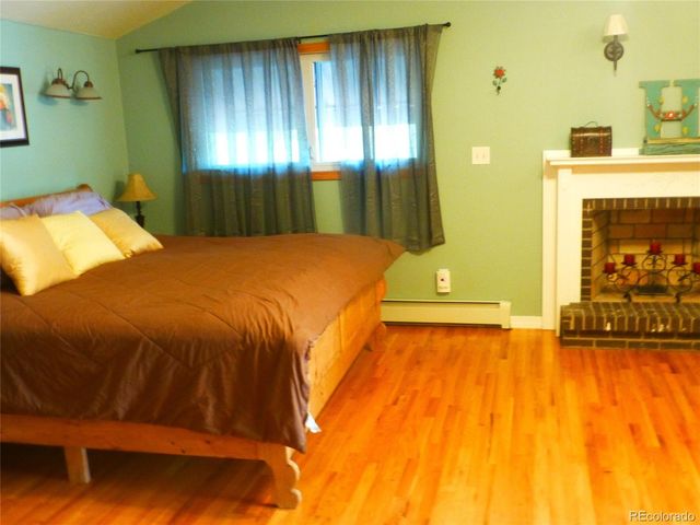 a view of a wooden door