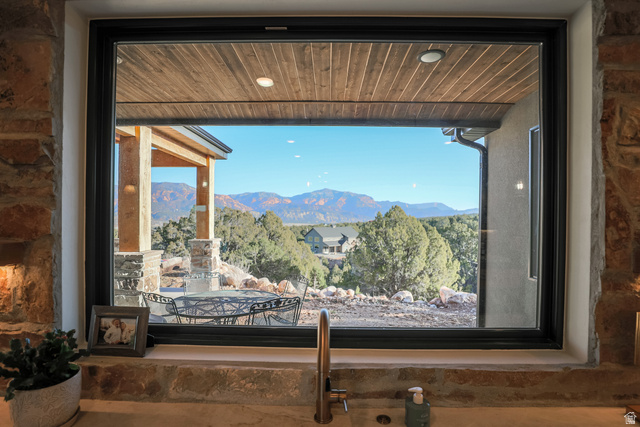 6688 Bareback Road Cedar City, UT 84720 - Photo 19 of 58 Kitchen view of a mountainous background