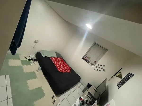 view with a couch
