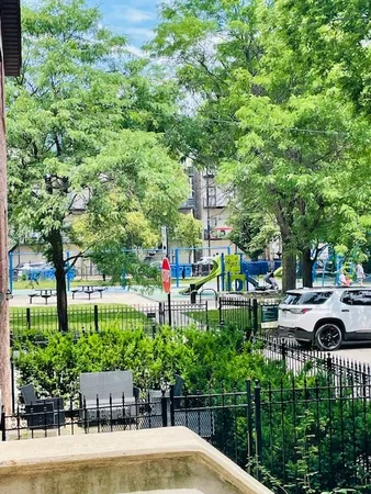 a garden view