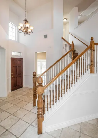a view of entryway with stairs